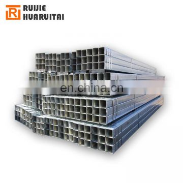 EN10219 square galvanized steel pipe, 20x40 rectangular steel tube, shs rhs square tube