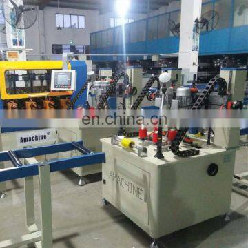 Aluminum Profile Knurling thermal break Machine with Strip Feeder for window and door