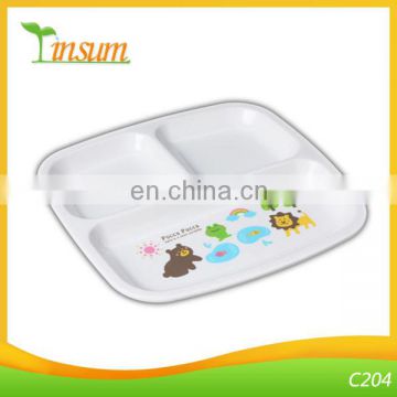 Good Quality Kids Service Plastic Divided Plate