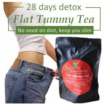 Powder Weight Loss Best Quality Herbal 28 Days Detox Flat Slim Tea
