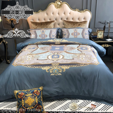 European 100% Cotton 4pcs Bedding Set Digital Printed photo-3