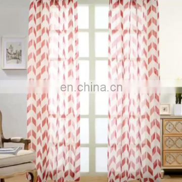 Clipped Greek Linen Jacquard Voile Fabric For Sheer Curtain Textile Fabric