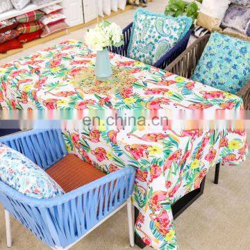 Printed Flamingo Outdoor Dining Tablecloths Decorative Washable Picnic Wholesale Custom Table Cloth photo-2