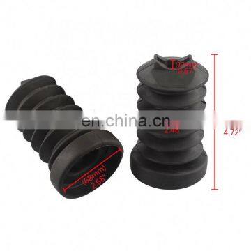 Motorcycle Rubber Fork Cover Gaiters Gators Boot Shock Absorber Black For Harley Touring Shock Absorber FLHX 97-13