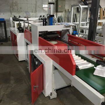 Computer Control Double Lines Full Automatic T-shirt Plastic Bag Making Machine photo-4