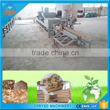 Environment friendly compressed sawdust wood block making machine with low heat consumption