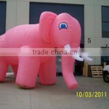 Pink Giant Oxford Inflatable Elephant Mascot Inflatable Cartoon for Advertising