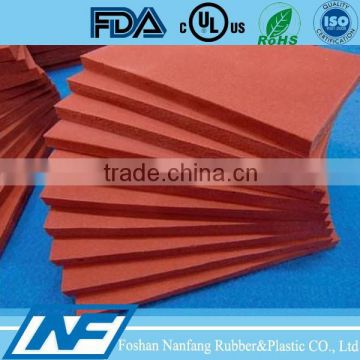 silicon foam ribbed rubber sheet for padding