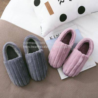 Men's Cotton Slippers Bag With Autumn and Winter Men's and Women's Home Indoor Home Furry Warmth All-inclusive With Heel Cotton Shoes photo-2