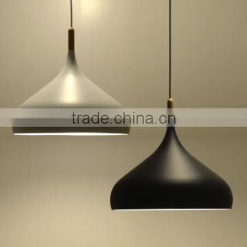 metal mix wood vintage pendant lamp