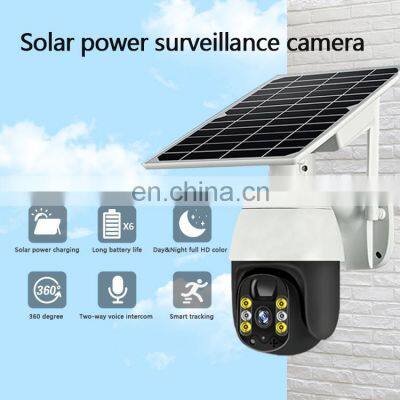 1080P Ptz Auto Tracking Solar Optical Sim Card 4g Outdoor Security Camera System