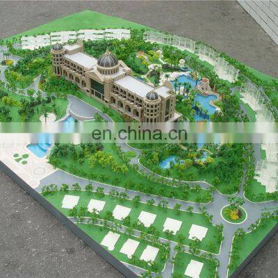 Handmade Acrylic Castle 3d Building Model With Detial Landscape photo-3