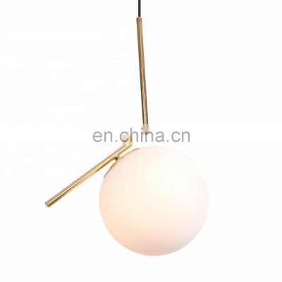 Modern Gold Nordic LED Pendant Lights Lamp Glass Ball Wall Light Fixtures Hanging lamp for Home