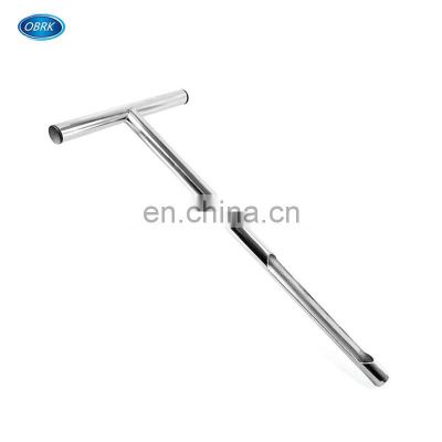 T-Style Handle Stainless Steel Tubular Soil Sampler Soil Test Probe