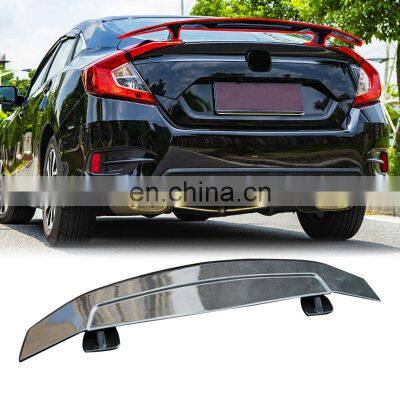 Honghang Carbon Japan car Fiber ABS Spoiler Universal Rear Wing Spoiler For Toyota Mazda 3 Mitsubishi Suzuki chr