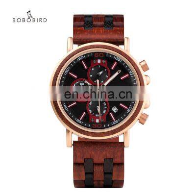 BOBO BIRD Fashion Design Watch Wood Luxury Creative Natural Bamboo Wood Watches Men Box