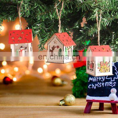 Eco Friendly Wholesale Luxury Best Selling Hanging Personalised Red Wood Christmas Decorations