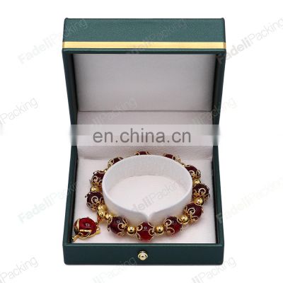 Fadeli China Manufacturer Fancy Pu Leather  Packaging Boxes Exhibitor Plastic Jewelry Box