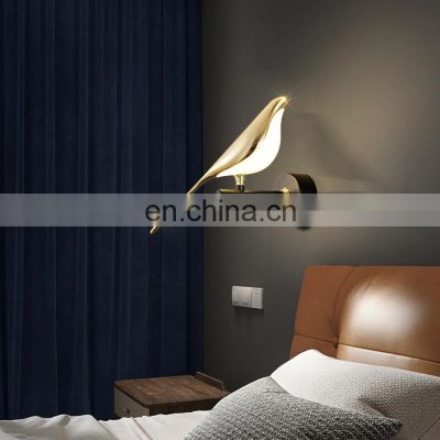 New Product Indoor Decoration Black Gold Bedroom Aluminum Acrylic Iron Modern LED Wall Lamp