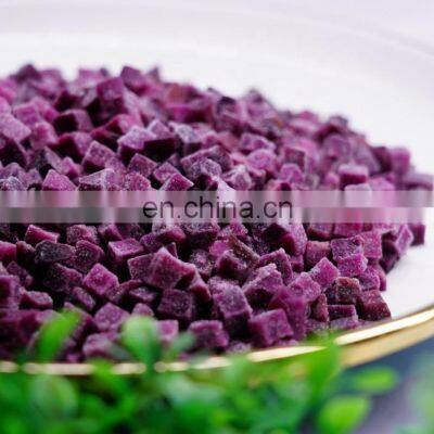 High Quality IQF Frozen Purple Sweet Potato Dice