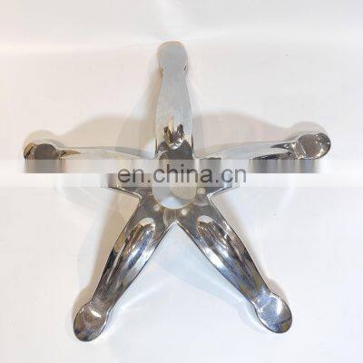 QCP- E10 Salon Hairdressing Vintage Heavy Duty Massage Bed Hydraulic Stylist Barber Chair Base Chrome Iron Star Base photo-2