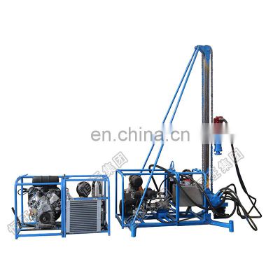 Portable Rock Drilling rig Machine with screw-type air compressor for sale