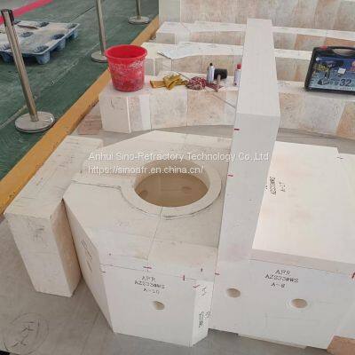 AZS overflow assembly