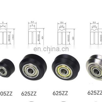 POM BX24 Plastic Roller With Twin Bearing 625ZZ For CNC 2020 Profile 3D Printer photo-3