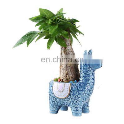 Factory Price Ceramic Flower Pot Nordic Household Plant Pot Succulent Planter Cute Animal Cartoon Pottery Flowerpot