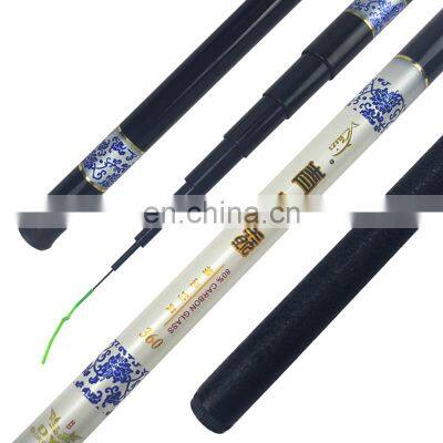 premium quality fiberglass white color hard steam fishing rods with cheapest price