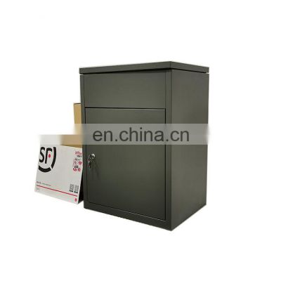 Parcel Drop Box Galvanized Sheet Apartment Mailbox Wall Mounted Smart Metal Steel