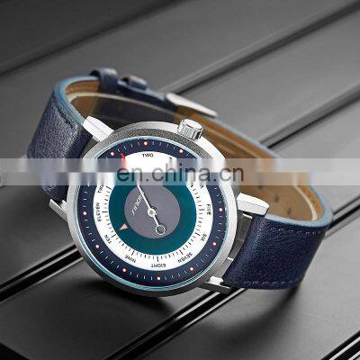SINOBI Watch Brand Man Fashion Alloy Case Wristwatch Leather Band Man Watch Casual S9809G photo-4