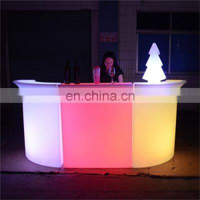 led plastic bar counter used coffee shop restaurant party event rental furniture led lighted bar counter for sale