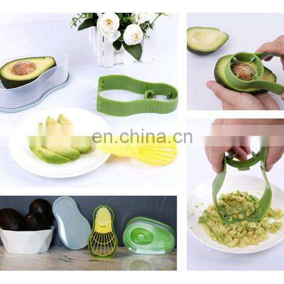 Household Tool Set Separator Fruit Jnife Gadgets Kitchen Slicer Cutter 3 In 1 Avocado Peeler photo-5