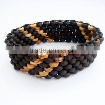 Women Men Fashion Bracelet ( Coconut Shell Beads ) OEM WHOLESALE