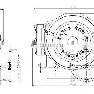 Torin Elevator Motor Elevator Gearless Traction Machine photo-4