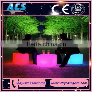 ACS 2015 RGB Color Changing LED Cube / LED Cube Chairs / Light Cube Seat