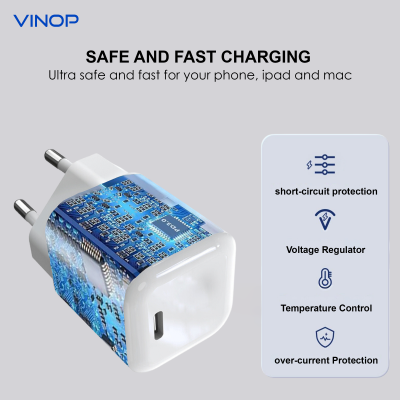 VINOP PD 30W USB-C GaN Mini Fast Charger - White photo-4