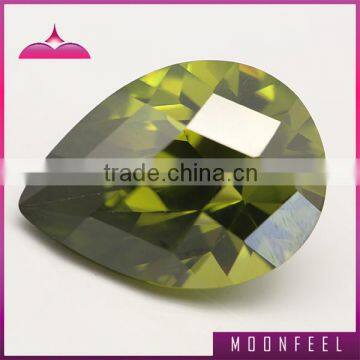 Peridot Pear Shape cz jewelry