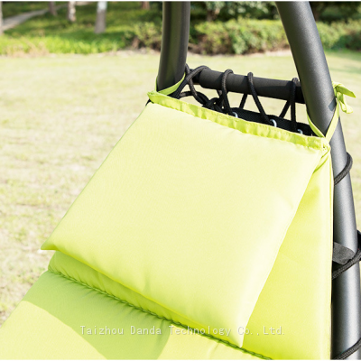 Modern Style Outdoor Metal Hanging Canopy Bed Swing Chair High Quality Sun Lounger Garden Hotels Home Living Bedroom Courtyard Use photo-3