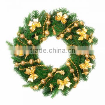 Golden Pearl and items green pvc wreath hot selling in United Kingdom