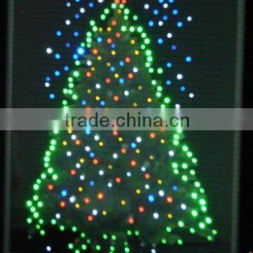 Christmas tree LED Glass