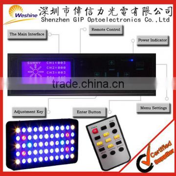 Marine led aquarium light fixture, 120w saltwater coral reef led aquarium light for 24inch 60cm reef tank