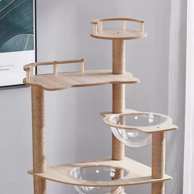 Cat Scratcher Tower Home Furniture Cat Toys Tree Pets Hammock Sisal Post Climbing Frame Toy Cat Scratching Board Climbing Frame photo-5