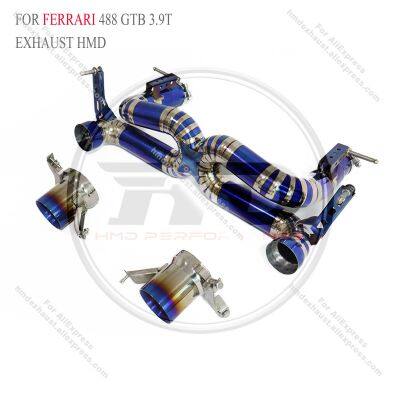 HMD Titanium Alloy Exhaust Catback is Suitable For Ferrari 488 GTB/812/F8 GTB/GTC4Lusso Muffler For Cars Whatsapp+86 18946955156