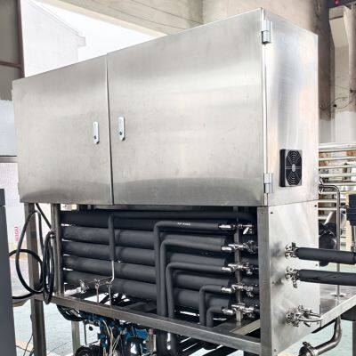 High-Efficiency Industrial Pasteurizer - Automatic Heat Exchange Unit for Juice & Milk, 304 Stainless Steel, CIP Compatible, PLC Controlled photo-3