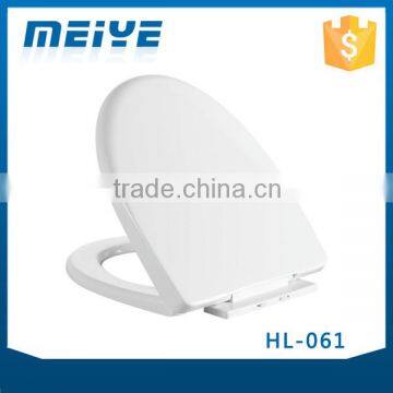 HL-061 MEIYE PP 445*360*55mm Round Soft-closing Toilet Seat Cover Ramp Down Toilet Lid