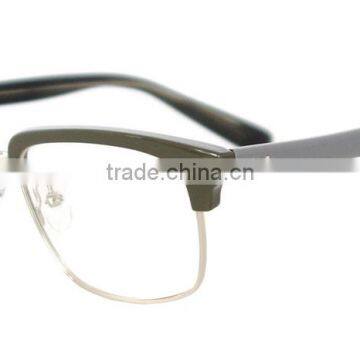 Acetate Square Spectacles Half Frame Vintage Glasses photo-4