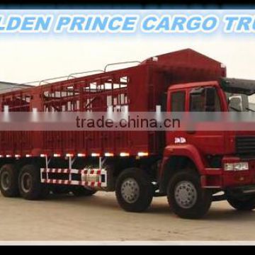 2015 sinotruk low price 8*4 336hp box cargo wagon lorry truck euro 2 made in china