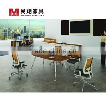 Fancy style wood meeting room 2.4 m office desk office modular conference table